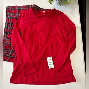 Brinkley plaid pajama set Christmas family pajamas